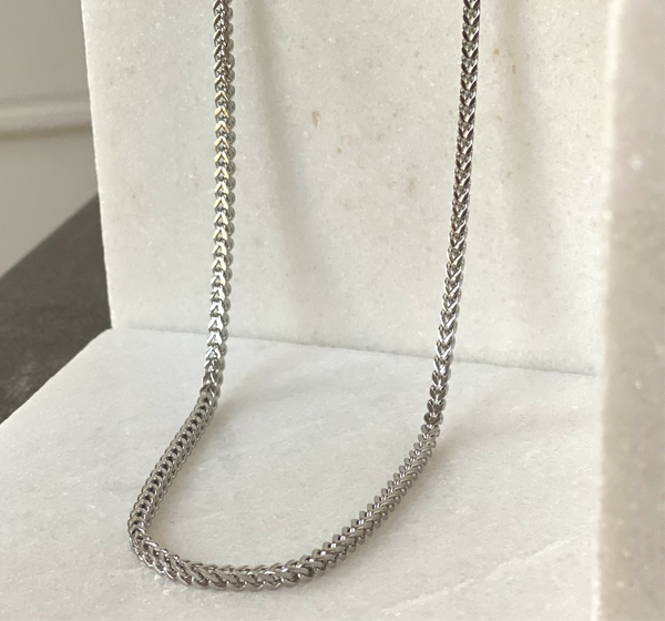 FRANCO CHAIN SILVER NECKLACE